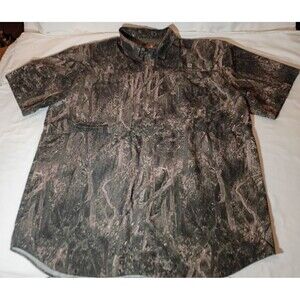 Reel Legends Camouflage Fishing Polo Shirt Vented Small Short Sleeve 2XL